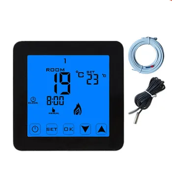 

Weekly Programmable Underfloor Heating Thermostat 220V 16A LCD Touch Screen Room Thermostat Regulator