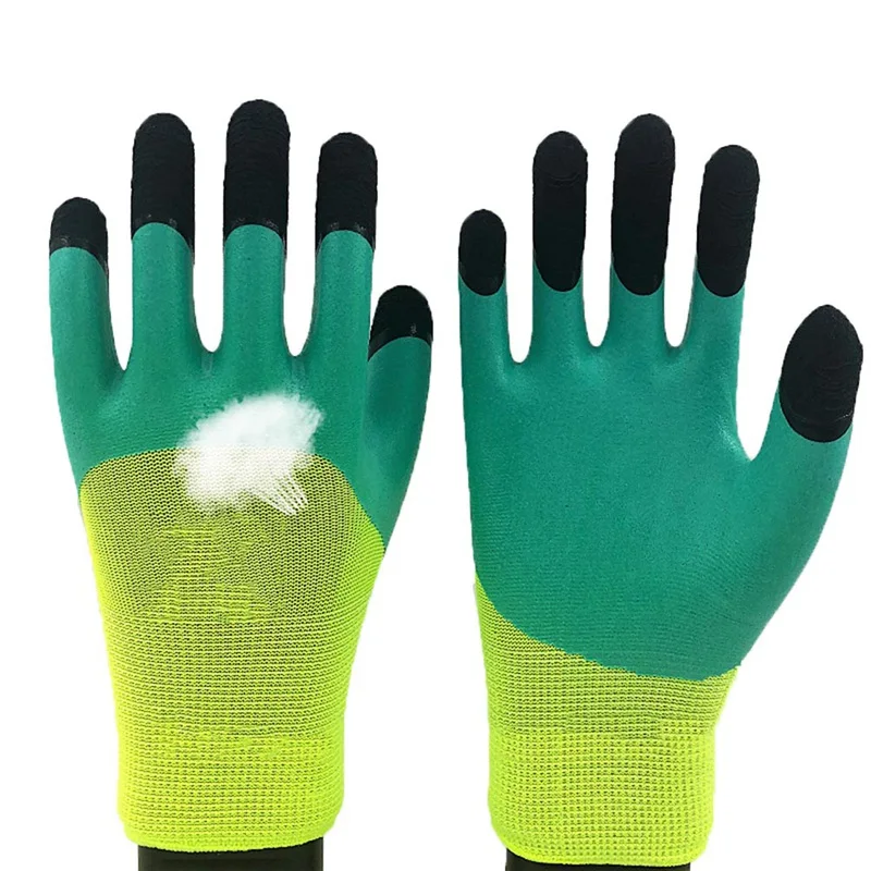 Рабочие перчатки с полными пальцами, дышащие мягкие защитные перчатки, Нескользящие мужские и женские рабочие защитные перчатки