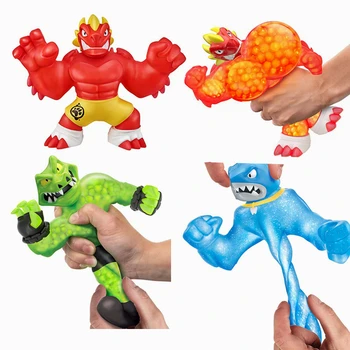 

Super hero Of Goo Jit Zu Squeeze Squishy Rising Anti Stress Toys Action Figure Rubber Dolls For Boys Kids Gift Cartoon Dragon