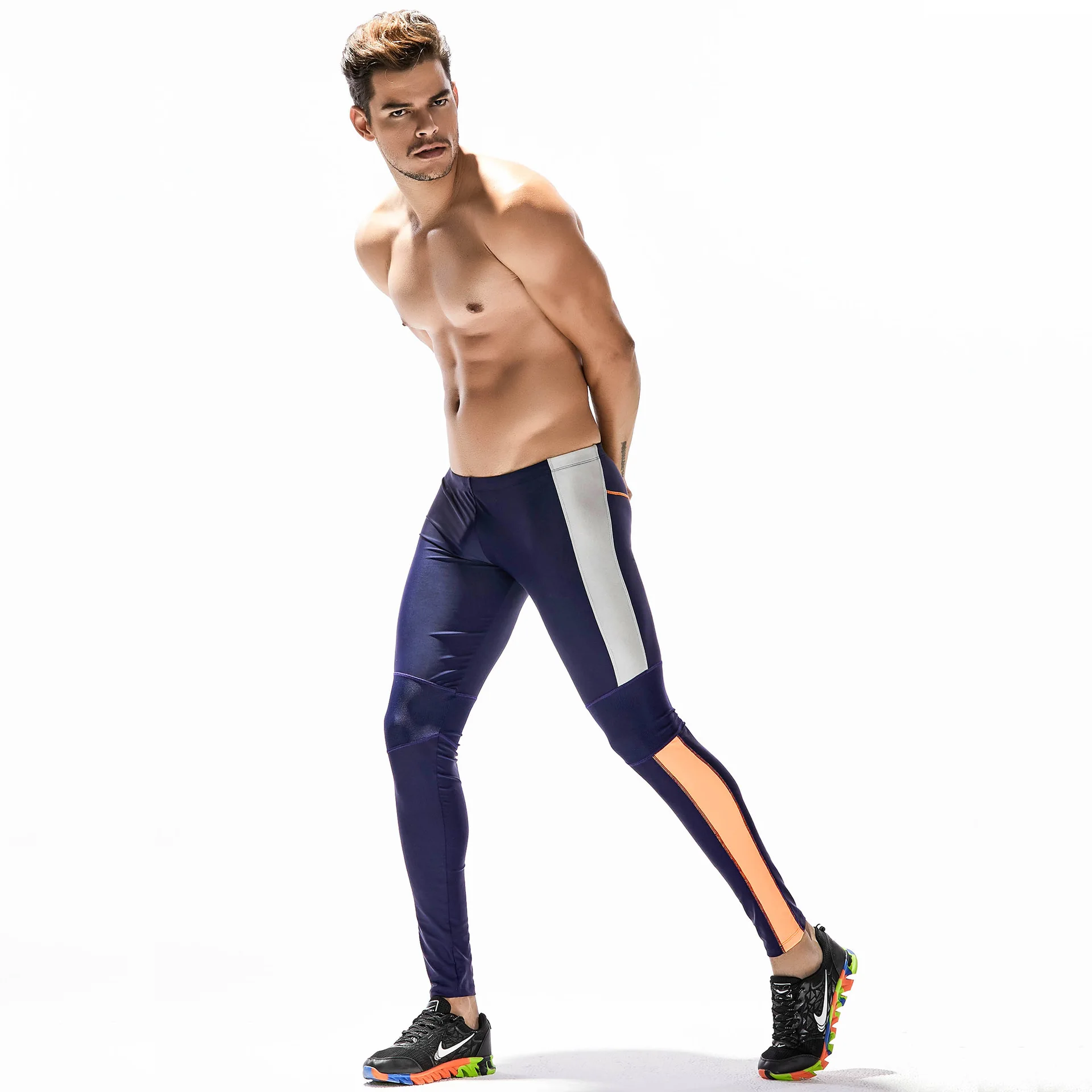 

Men Fitness Pants tauwell FOR MEN'S Long Johns Hip Training Pants Men Capri Pants Shaping Pants
