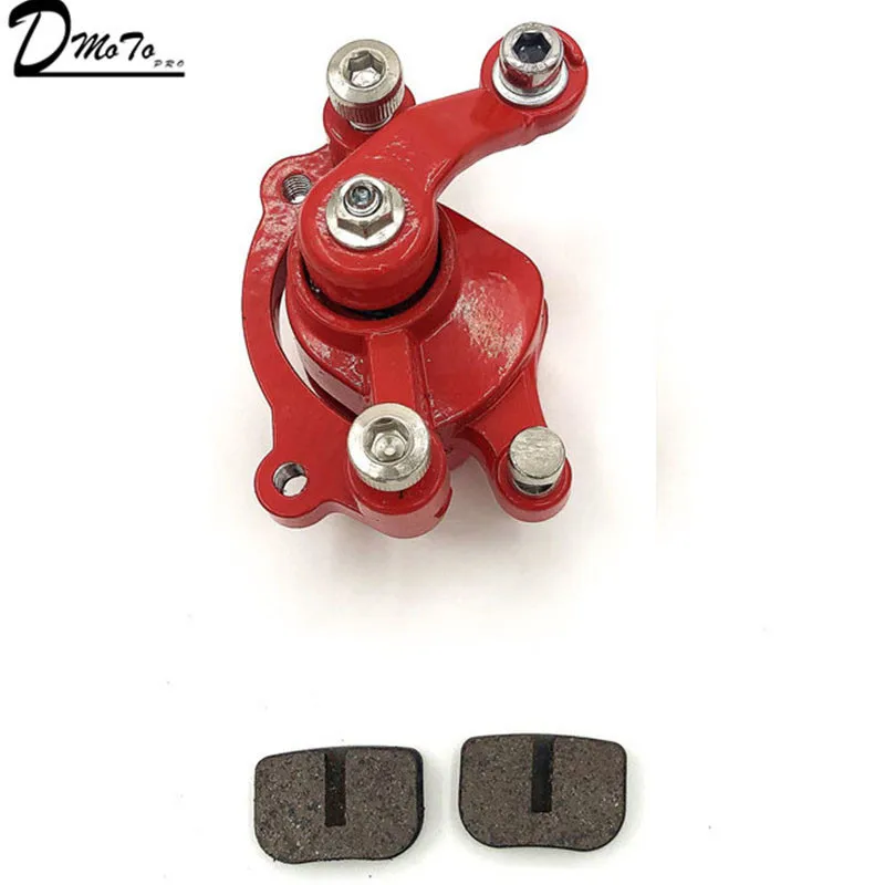 49CC Brake Disc Plate Gas Mini Dirt Bike Rear Disc Brake Caliper Kit 140mm and Friction Plate Rotors Electric Scooter ATV