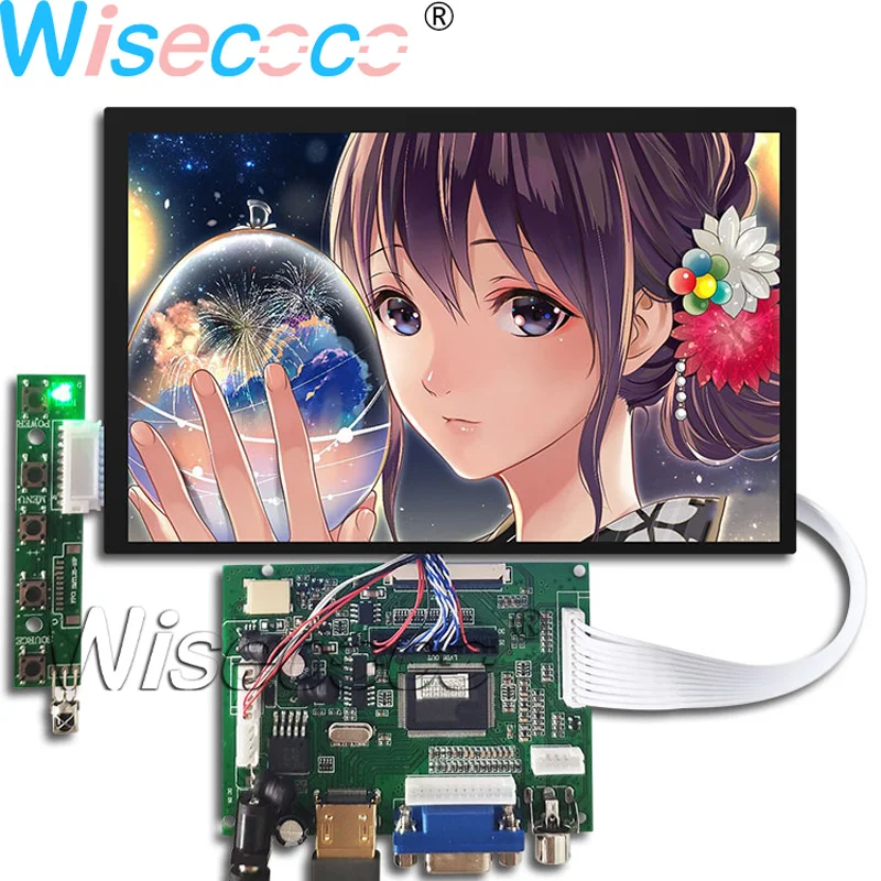 

Wisecoco 7Inch 1280×800 LCD Screen IPS Panel With 2AV VGA HDMI 39PIN LVDS Driver Board N070ICG-LD1