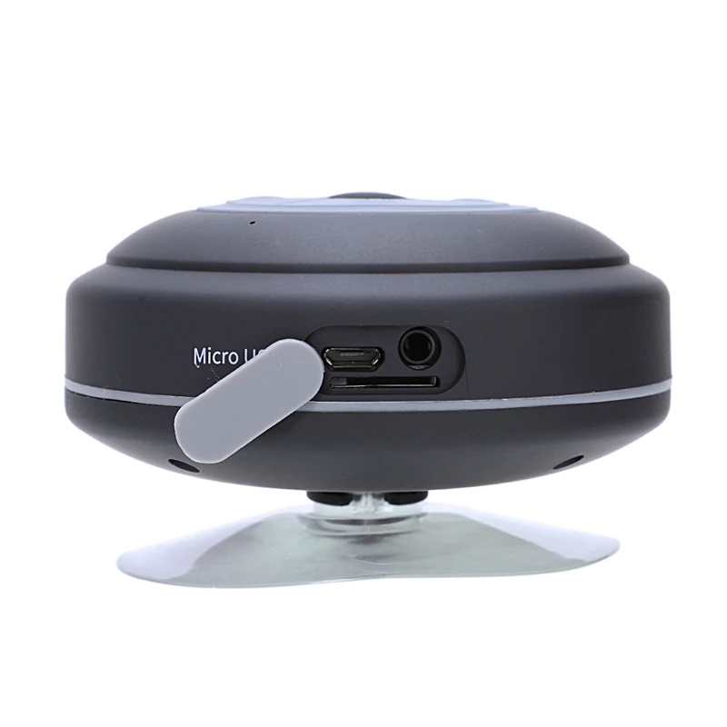 BESTMini водостойкая присоска Bluetooth динамик со светодиодный фонарь Автомобильная гарнитура карта FM сабвуфер ванная комната мини динамик
