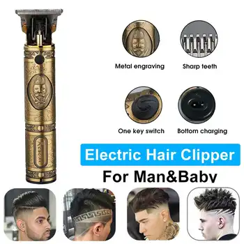 

110-240V USB professional hair clippers barber haircut Sculpture cutter rechargeable Razor trimmer cordless edge for men