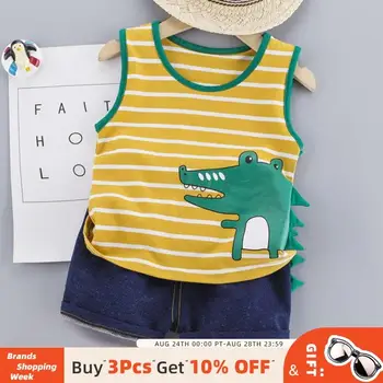 

Bear Leader Cute Toddler Boy Summer Set New Cartoon Print Short Sleeve Shirt Pants for Kid Baby Boys Clothes Toddler Boy Clothes
