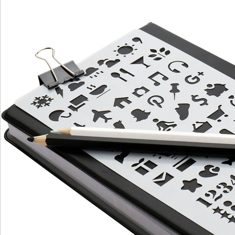 20/12 PCs bullet Journal Stencil Set Template for Diary Notebook Scrapbook Paper Craft Projects cutting dies DIY Drawing