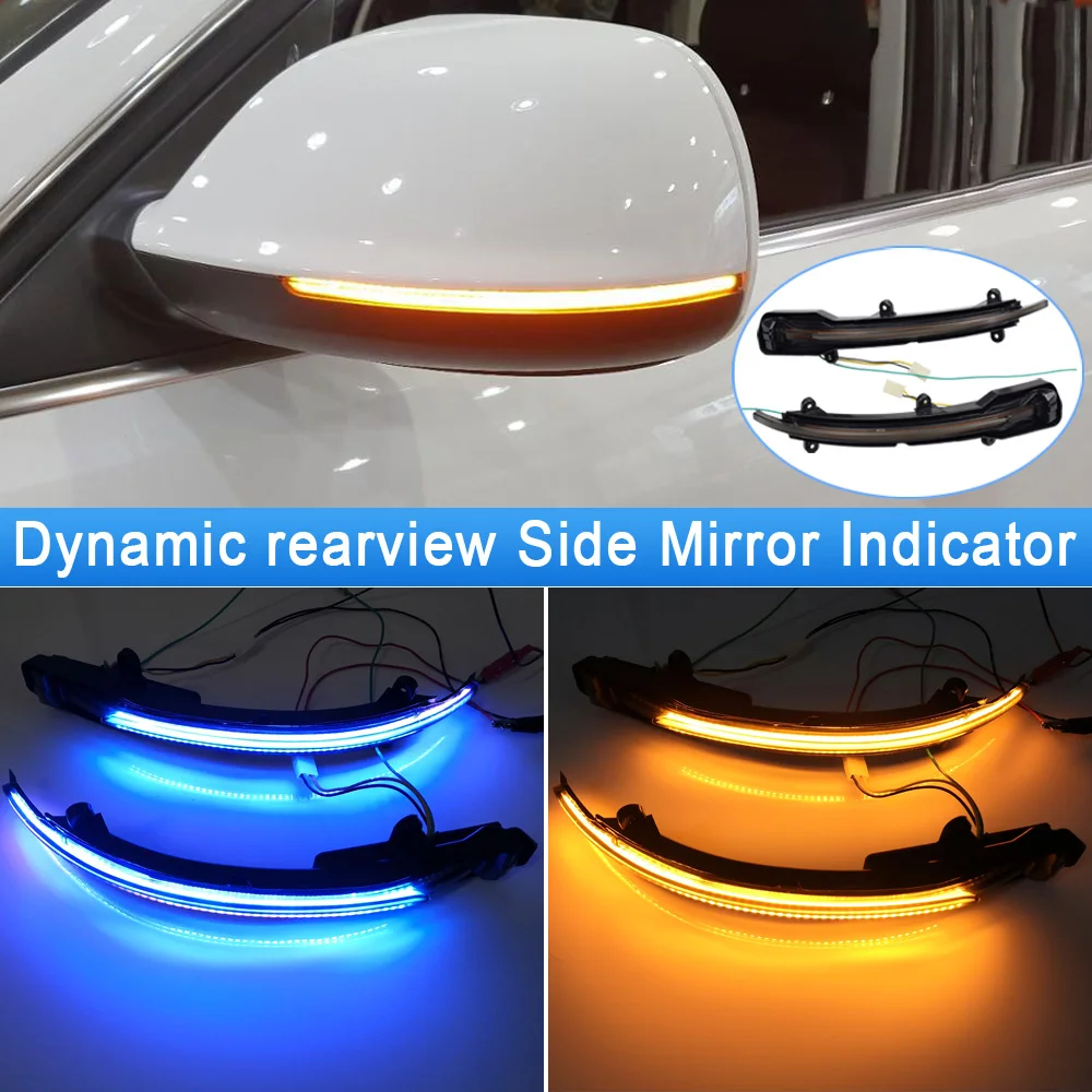 

LED Dynamic Turn Signal Light For Audi Q5 SQ5 8R 2008-2017 Q7 SQ7 4L Facelift 2009 2010 2011 2012-2015 Flowing Water Blinker