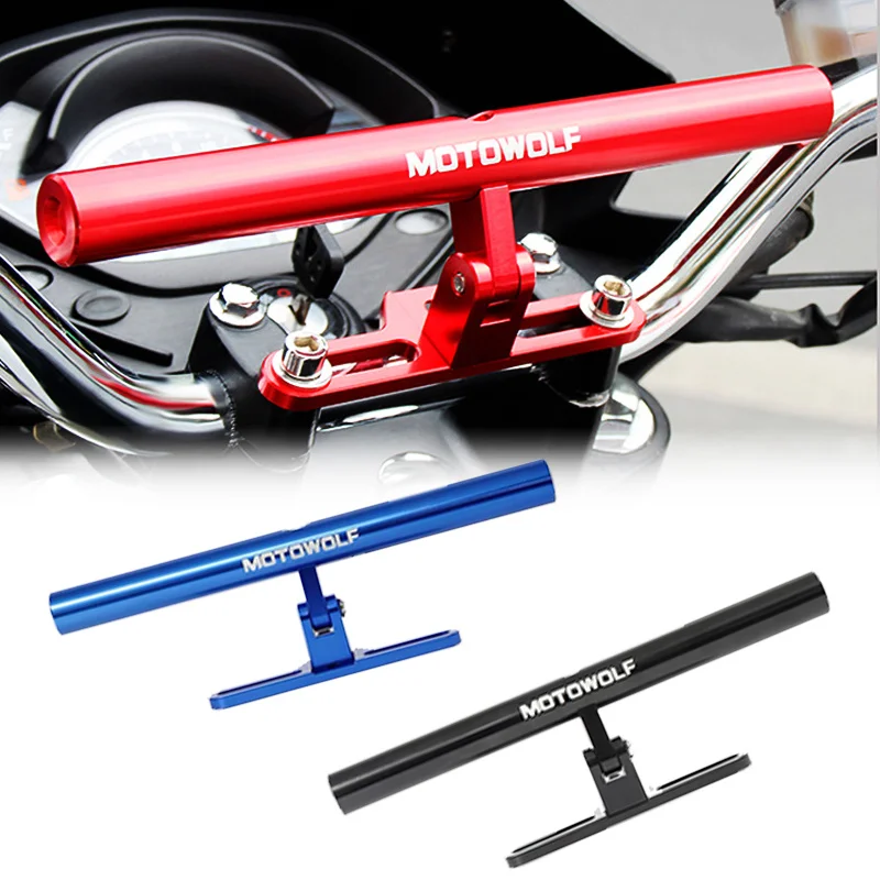 Car Styling MOTOWOLF Motorcycle Modified Phone Holder Bracket Mount AL 180 Horizontal Rotation Cool Styling