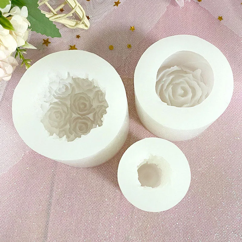 Rose Candle Mold Flower Silicone Mold Valentine's Day Gift idea Wax Mould  Home Decor Anniversary Gift - AliExpress
