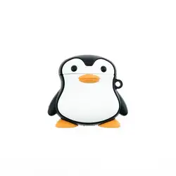 Прекрасный Пингвин из мягкого силикона с узором защитный противоударный чехол Защита кожи для Airpods 1/2 зарядная коробка аксессуары