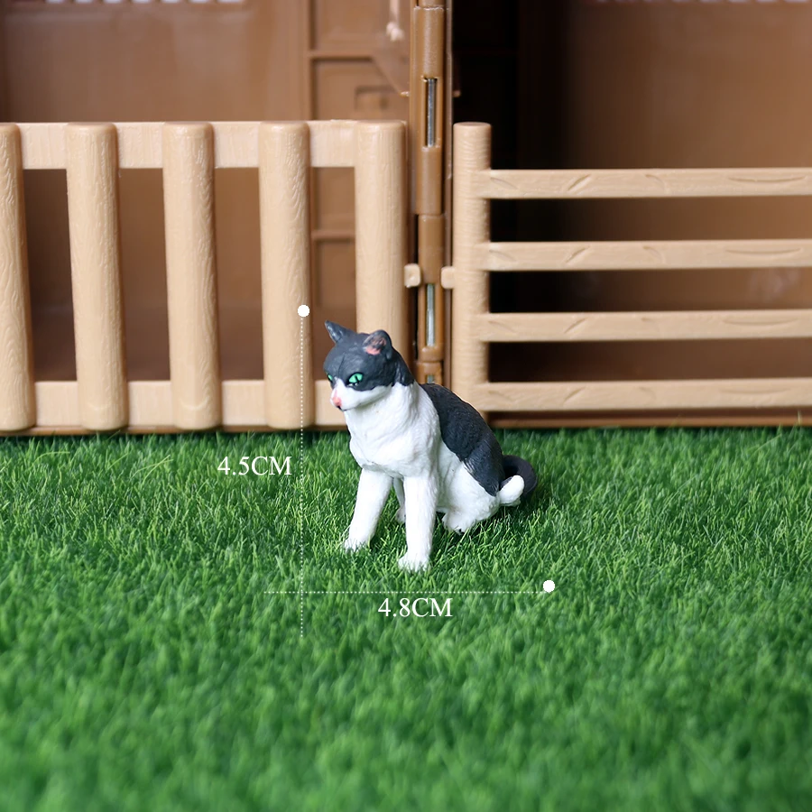 9-18 pezzi simpatici ornamenti per gatti figurine di gattini per bambini regali di compleanno per bambini decorazione della casa modello da tavolo