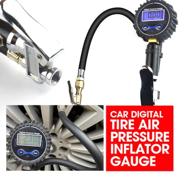 

2020 Car Auto Digital Tire Inflator Pressure Gauge Air Compressor Pump Connect For Car Truck Car Wash Inflatable Pump Parts New
