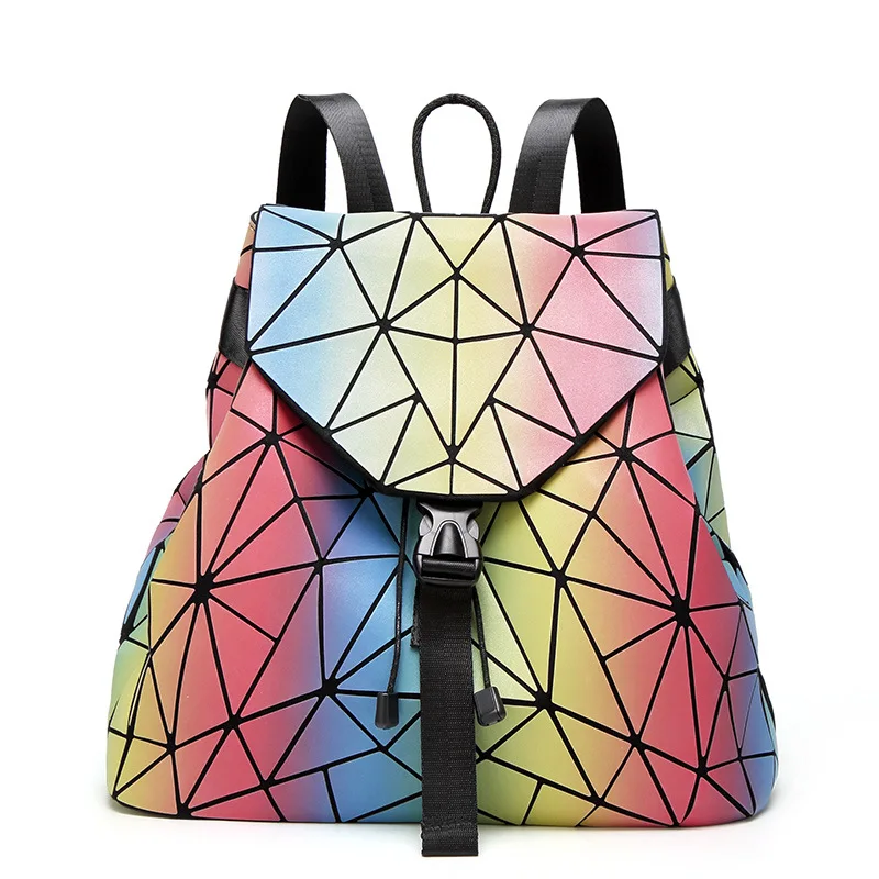 

2019 New Style Rainbow Backpack Korean-style Fashion WOMEN'S Backpack