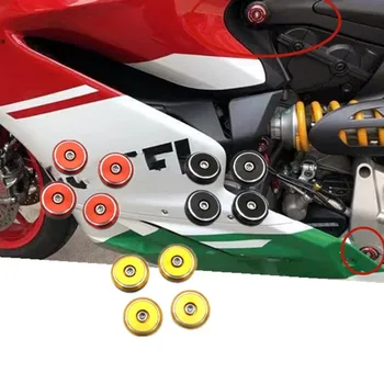 

For Ducati Panigale 1199 1199S 1299 1299S Motorcycle CNC Aluminum Frame Hole Caps Cover Fairing Guard
