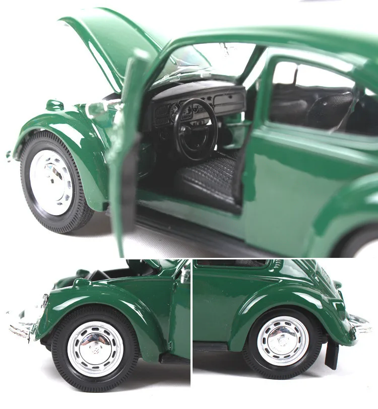 Изысканная 1:24 классическая модель из сплава жука, имитация Литье металла под давлением 3 двери раздвижные модели автомобиля, сбор подарков