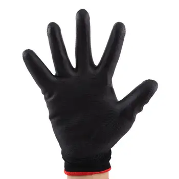 

1/12/24 Pairs PU Nylon Safety Coating Work Gloves Builders Palm Protect S M L CA