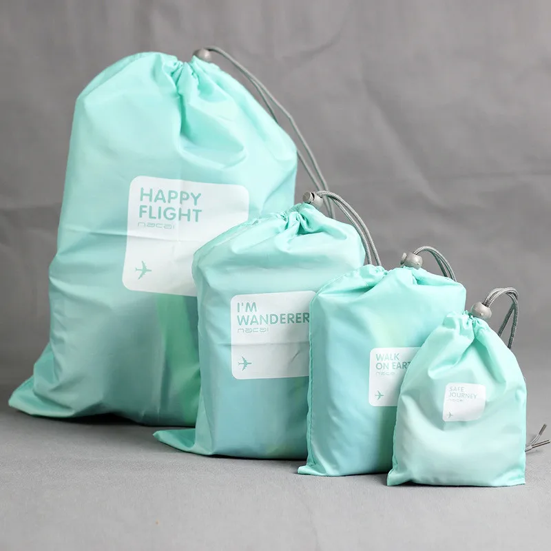 

Simple Print Storage Bag Traveling Clothing Waterproof Harness Finishing Pocket Cosmetic Drawstring Bag Large Makeup Bag