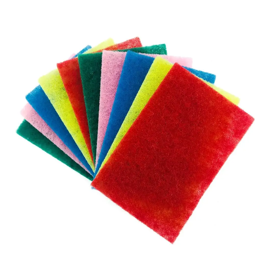 10 Pack Heavy Duty Scrubbers Set Non Abrasive Anti Scratch Synthetic