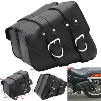 

Left+Right Motorcycle Saddle Bags Large Capacity Motorbike Tail Side Bags Storage Tool for Harley for Honda