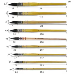 Handmade Squirrel's Hair Artist Watercolor Paint Brush For Watercolor Art Supply