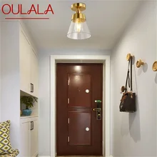 Ouala – plafonnier en cuivre au design moderne, luminaire décoratif d'intérieur, idéal pour un couloir