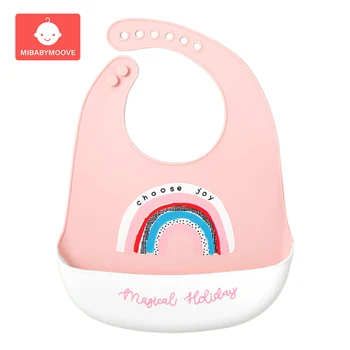 

Cute Baby Aprons Waterproof Silicone Feeding Baby Saliva Towel Newborn Cartoon Waterproof Aprons Baby Bibs Burp Cloths