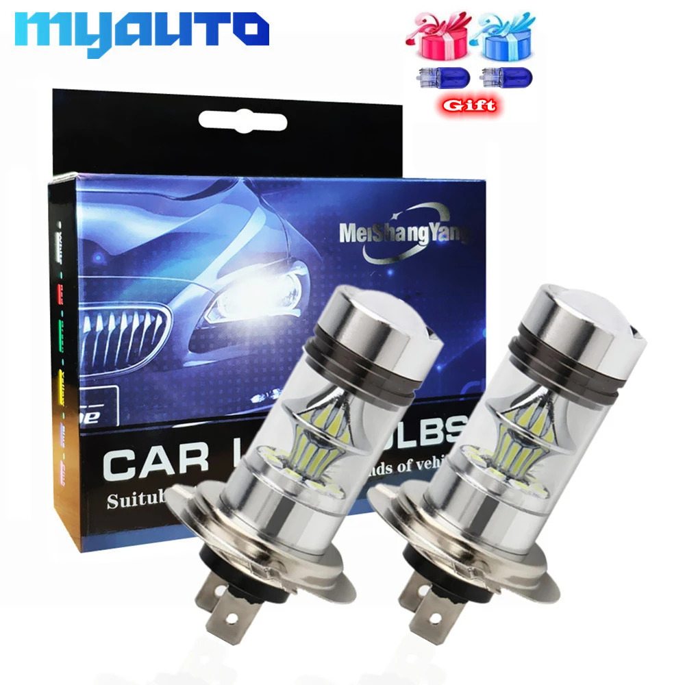 Luces LED antiniebla para coche, Chip Cree de H4, H7, H8, H11, 9005, HB3, 9006, HB4, BA15S, BAY15D, 3157, 7443, 12V ~ 20SMD, 2 uds.|Bombillas (LED) de faros delanteros| - AliExpress
