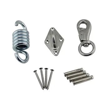

Stainless Steel 304 Glider Autumn Suspension Lifting Hardware Hammock Spring Swivel Hook Ceiling Mount Set for punching Bag