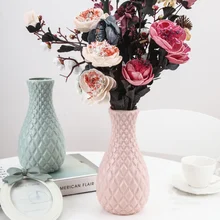 Пластиковый Небьющийся цветочный горшок ваза для прихожей дома свадебное украшение цветок из ротанга Цветочная композиция ваза простой скандинавский Декор