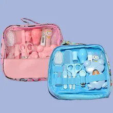 

13pcs/set Baby Care Kit Nose Cleaner Safety Tools For Newborn Hygiene Kits Grooming Set Nail Hair Clipper Scissor Comb