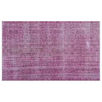 

Handmade Pink Vintage Overdyed Turkish Area Rug 159x265 Cm-5'3''X8'8''