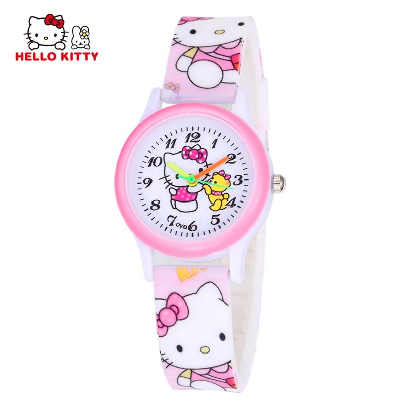 Детские часы Montre Enfant, Мультяшные часы для девочек, подарок для детей, детские наручные часы, студенческие Детские часы, Relogio - Цвет: TMC456-Pink