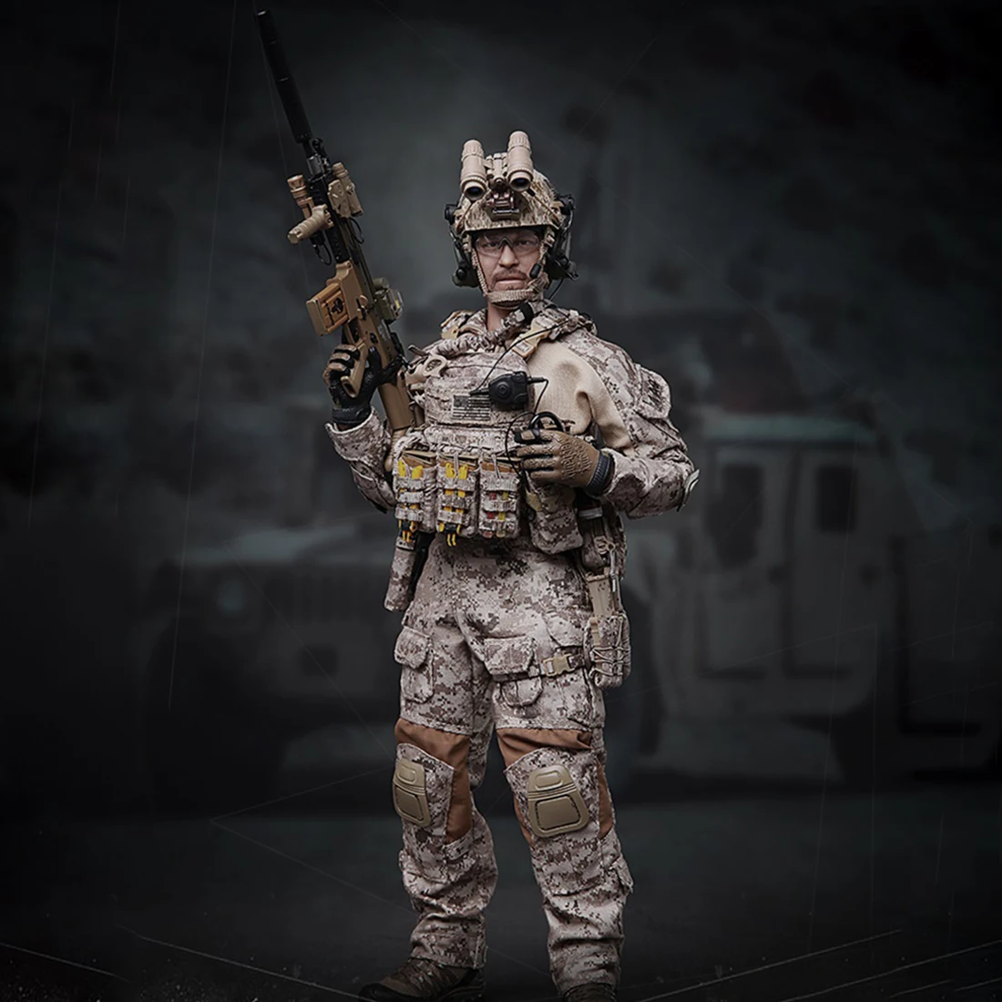 Модель солдата Surwish 1/6 30 см Реалистичная голова подвижная самодельная Военная