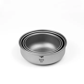 

Keith Plate Sets Titanium Bowls Dinner Set Plates and Dishes Dinnerware Ultralight Nordic Kitchen Dinner Set Bowl 300ml-600ml