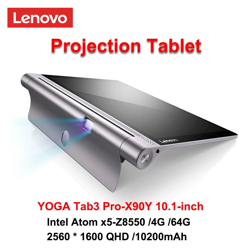 Проекционный Планшет Lenovo YOGA Tab3 Pro X90Y 10 1 дюйма Intel Atom x5 Z8550 4 Гб ОЗУ 64 ПЗУ Wi Fi версия
