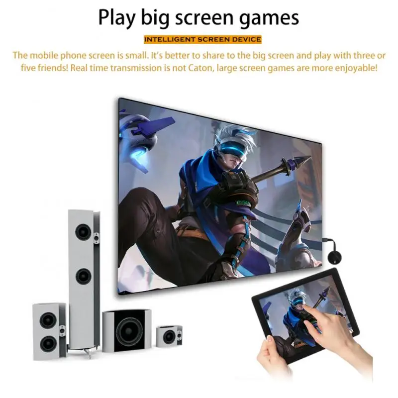 2.4G/5G Wireless Co-screen Device G7S Wireless Three Generations Google Screener Wirelessly Connect Google Chromecast Adapter