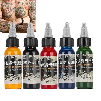 

5 Colors Microblading Waterproof Tattoo Pigment Permanent Make up 30ml Matte Tattoo Ink Colored Drawing Pigment Tattoo Accessory