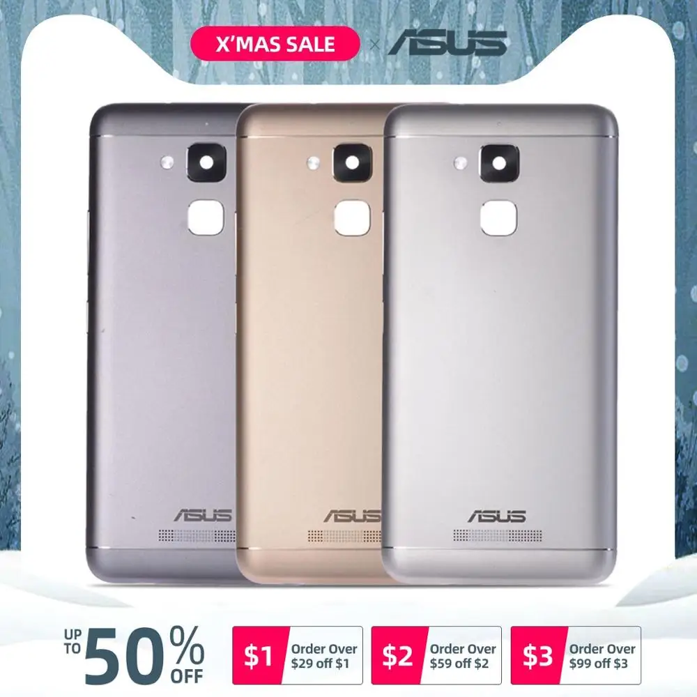 Задняя крышка для ASUS Zenfone 3 Max ZC520TL на батарею золотой