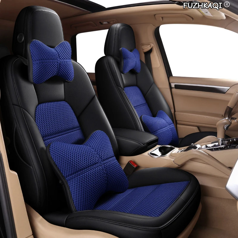 FUZHKAQI Custom Leather car seat cover set For GreatWall HAVAL F7 H9 H5 H6 H1 H2 H3 H8 H7 H2s M6 F5 H4 Automobiles Seat Covers
