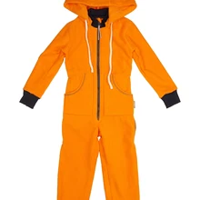 Флисовый комбинезон на молнии "Огненный апельсин"