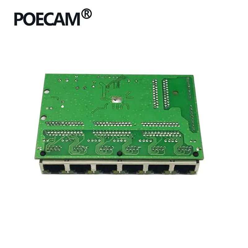 Гигабитный коммутатор 8 портов 6 RJ45 со светодиодной подсветкой 2 шт. разъем 1x8 10/100