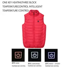 Женский умный теплый зимний мужской повседневный жилет плюс 5XL жилет весна осень мужской жилет без рукавов куртка с подогревом жилет