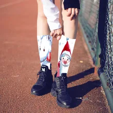 Носки, рождественские носки унисекс, Праздничные рождественские носки, 9 различных дизайнов, рождественский подарок, длинные забавные носки, носки женски skarpet