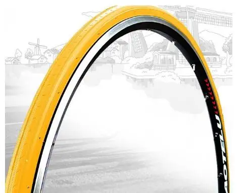 KENDA велосипедные шины K191 шины для шоссейных велосипедов Шины 700* 23C 700C велосипедные шины pneu bicicleta Maxi запчасти 8 цветов - Цвет: Yellow