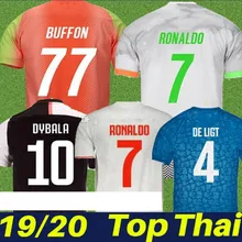 19 20 Новинка 20 нашивка новые juvees взрослые футбольные футболки домашняя Футбольная Футболка Ronaldo DE LIGT Juventuses