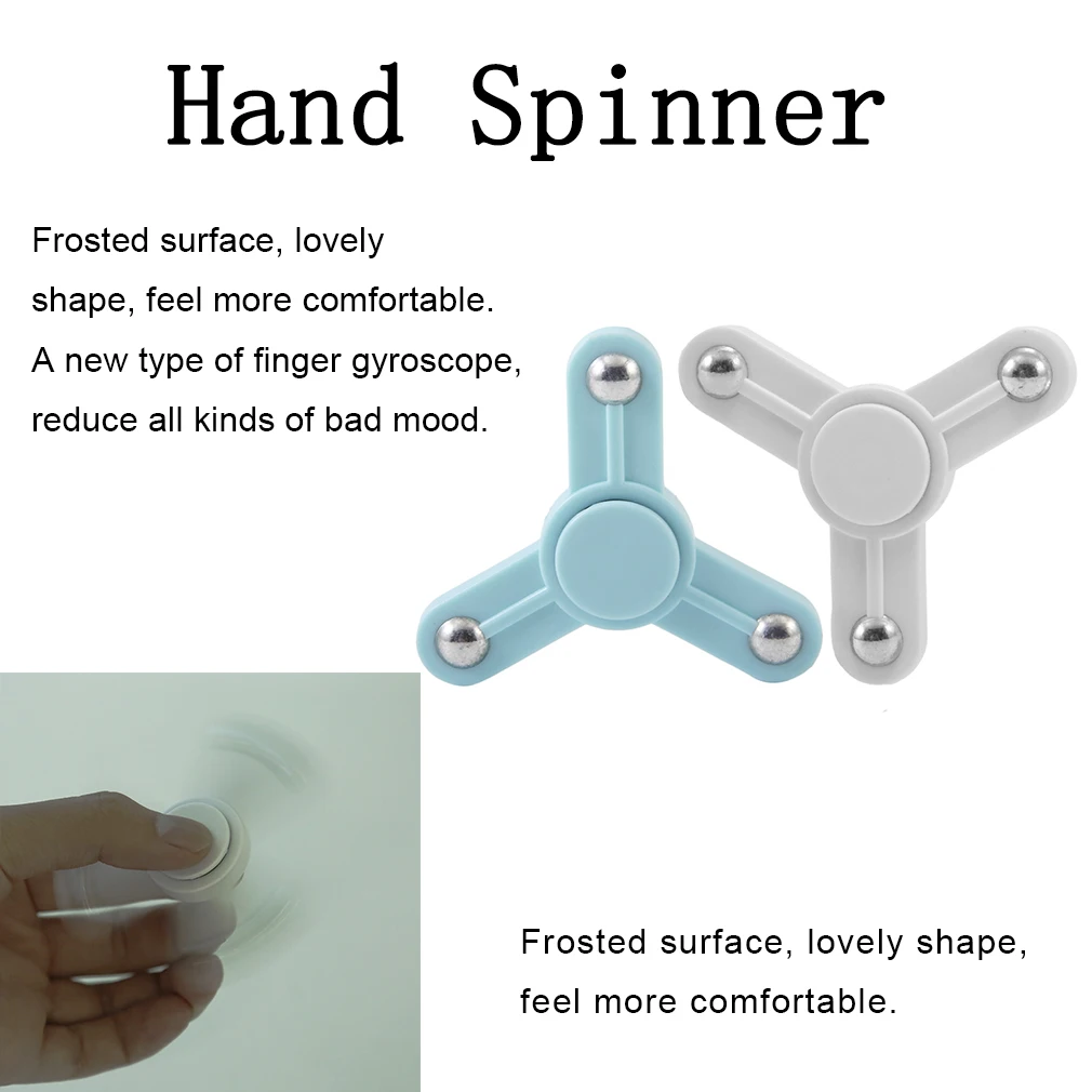 OCDAY кончик пальца руки гироскоп релаксационный Спиннер керамический шар Клевер-образный палец Спиннер, игрушка для рук массажер для