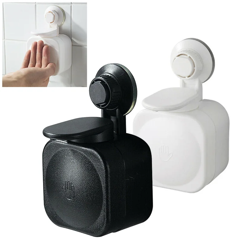 16cm Wall Mounted Manual Plastic Soap Dispenser Hand Sanitizer Press Type Box