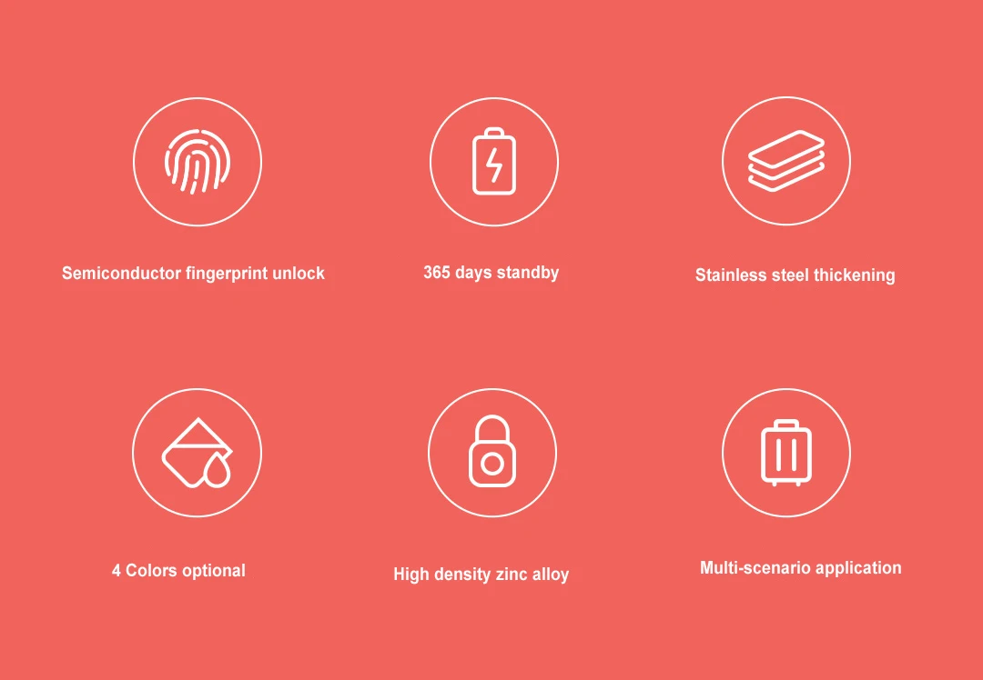Xiaomi youdian Kitty Smart Fingerprint Door Lock Padlock USB Charging Keyless Anti Theft Travel Luggage Drawer Safety Lock