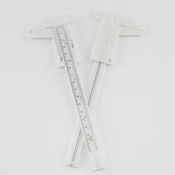 

Microblading Accessories Vernier Caliper Double Scale Plastic Vernier Caliper Measuring Tool Ruler for Permanent Make up Tattoo