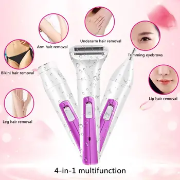 

Multifunction 3in1 Hair Removal Tool USB Electric Body Trimmer Set Hair Trimmer Eyebrow Brush Lady Shaving Machine Electric Eye